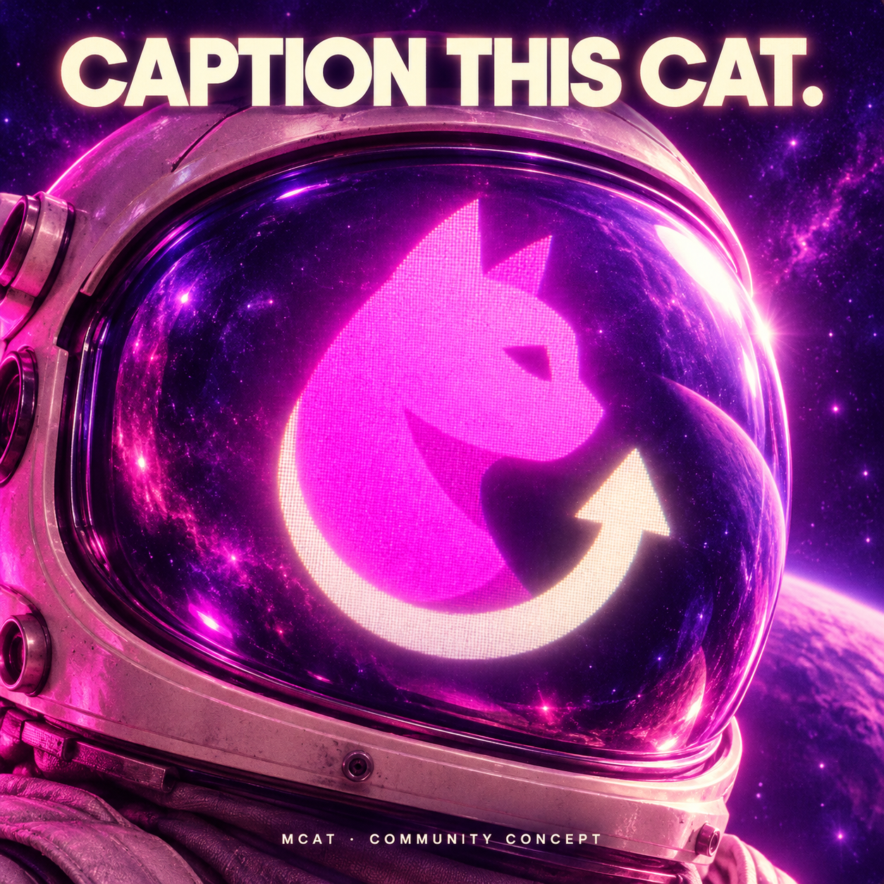 Mooncat community concept: CAPTION THIS CAT.