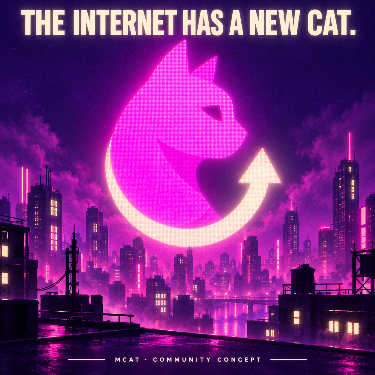 Mooncat community concept: THE INTERNET HAS A NEW CAT.